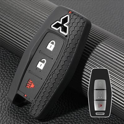 Per Mitsubishi Outlander 2023 2022 3 pulsanti in silicone auto portachiavi custodia cover shell portachiavi telecomando accessori auto