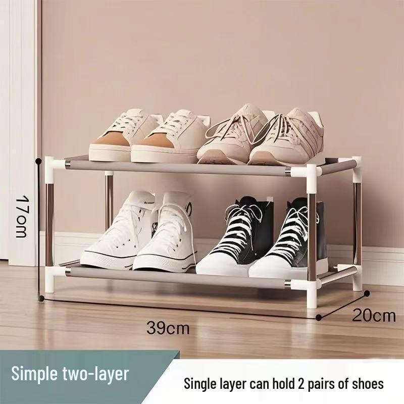 Multi-Layer Wall-Mounted Shoe Rack for Entryway or Hallway