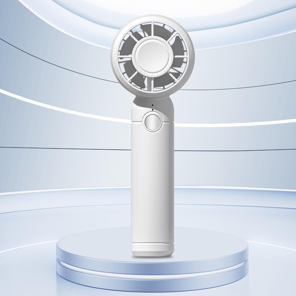 

2025 Electric Handheld Fan Fast USB Charging Ultra Quiet Powerful Airflow белый