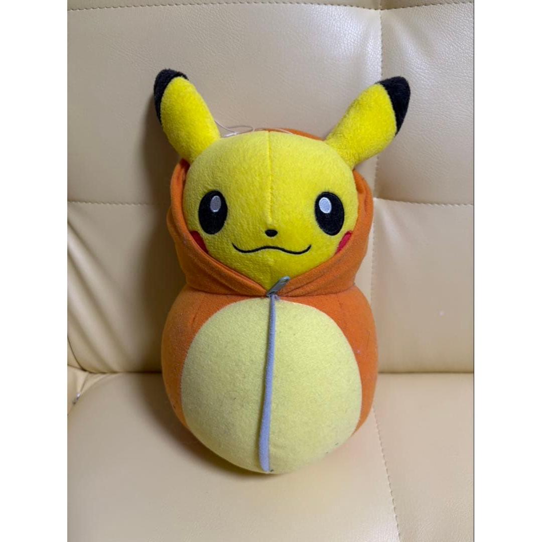 Pikachu hooded stuffed toy Charmander