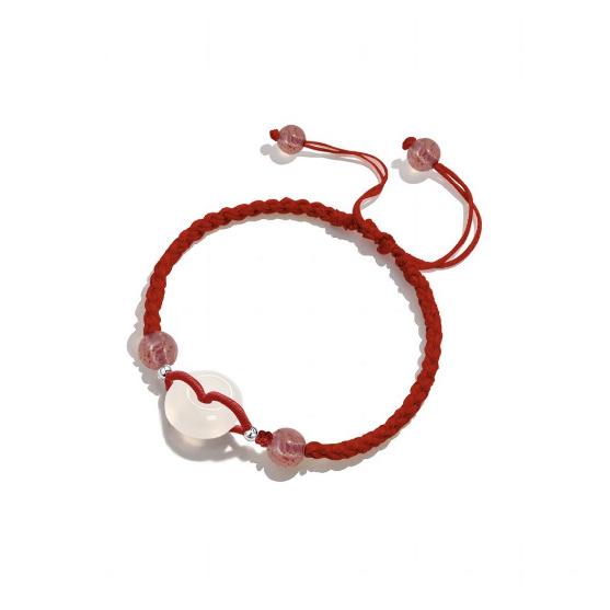 Peace Buckle Couple Bracelet for Girls, Light Luxury Niche Exquisite Bracelet, Best Friend Birthday Gift, New Woven Wristband