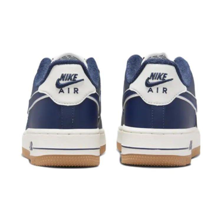 Nike Air Force 1 LV8 3 GS College Pack - Midnight Navy Kids Sneakers Blue Sail Gum-Medium-Brown DQ5972-101