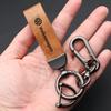 VW Logo Car Key Chain Metal/Leather Keyring Auto Interior Accessorie For Volkswagen RLine Golf Amarok T5 ID3 Tiguan Polo Arteon Mc9