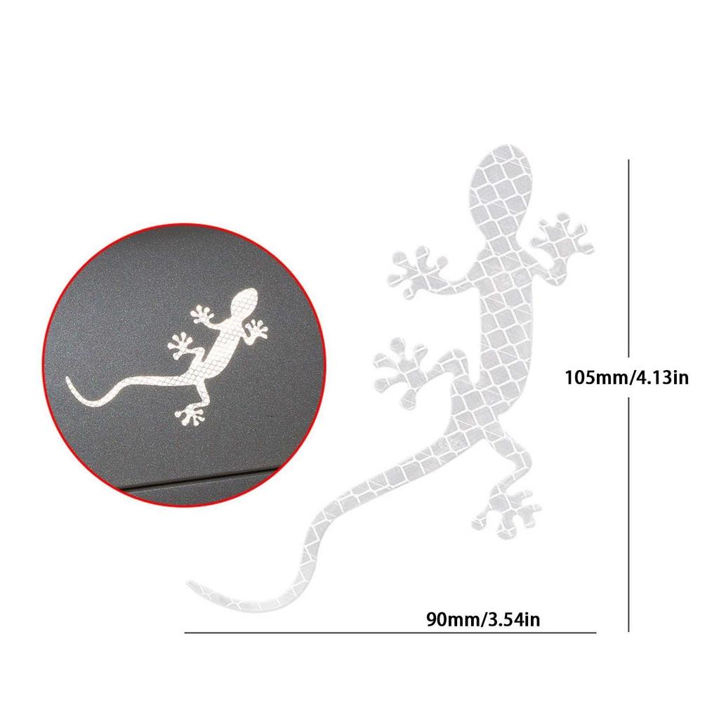 Car Gecko Sticker,Creative Reflective Strip Sticker for Car - Car Reflective Decal, High Intensity