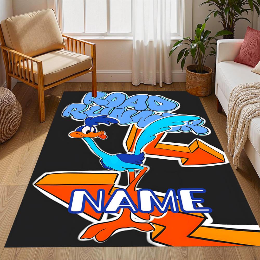 Looney Road Runner Adventure Customize Your Name Carpet Suitable for Decorate room Living Rooms Foyer Dormitory Anti-slip Rug Office home decor Spirit