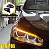 Für BMW X5 F15 X6 F16 Geeigneter Rückspiegel 2014-2018 Rückspiegelgehäuse vom Typ Horn austauschbare Rückspiegelabdeckung