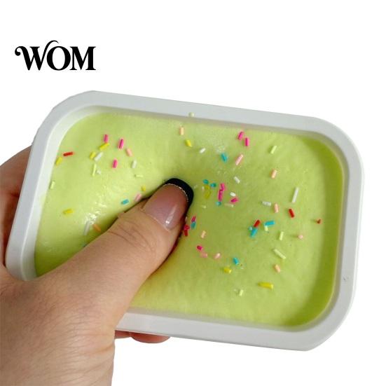 Stress Reduction Gadget Ice Cream Cake Squeeze Toy, Slow Rising Focus Aid Fidget Toy Relief Simulation Dessert Food Pinch for Anxiety Relieving