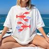 Lobster Loves Dirty Martini Shirt with Martini Shirt 90s Style Tee Y2k Top Aesthetic Shirts for Women Graphic Cotton T Shirt