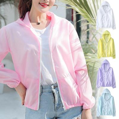 Veste de Protection solaire d'été pour femmes, Ultra-mince, vêtements de Protection UV, léger, manteau de sport d'extérieur à séchage rapide, coupe-vent