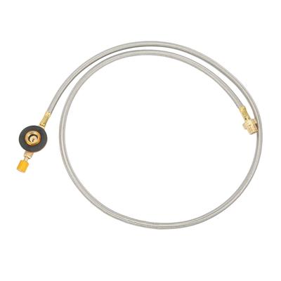 Flat Gas Tank Extension Tube Brass Stainless Steel Rubber Propane Extension Hose for Outdoor