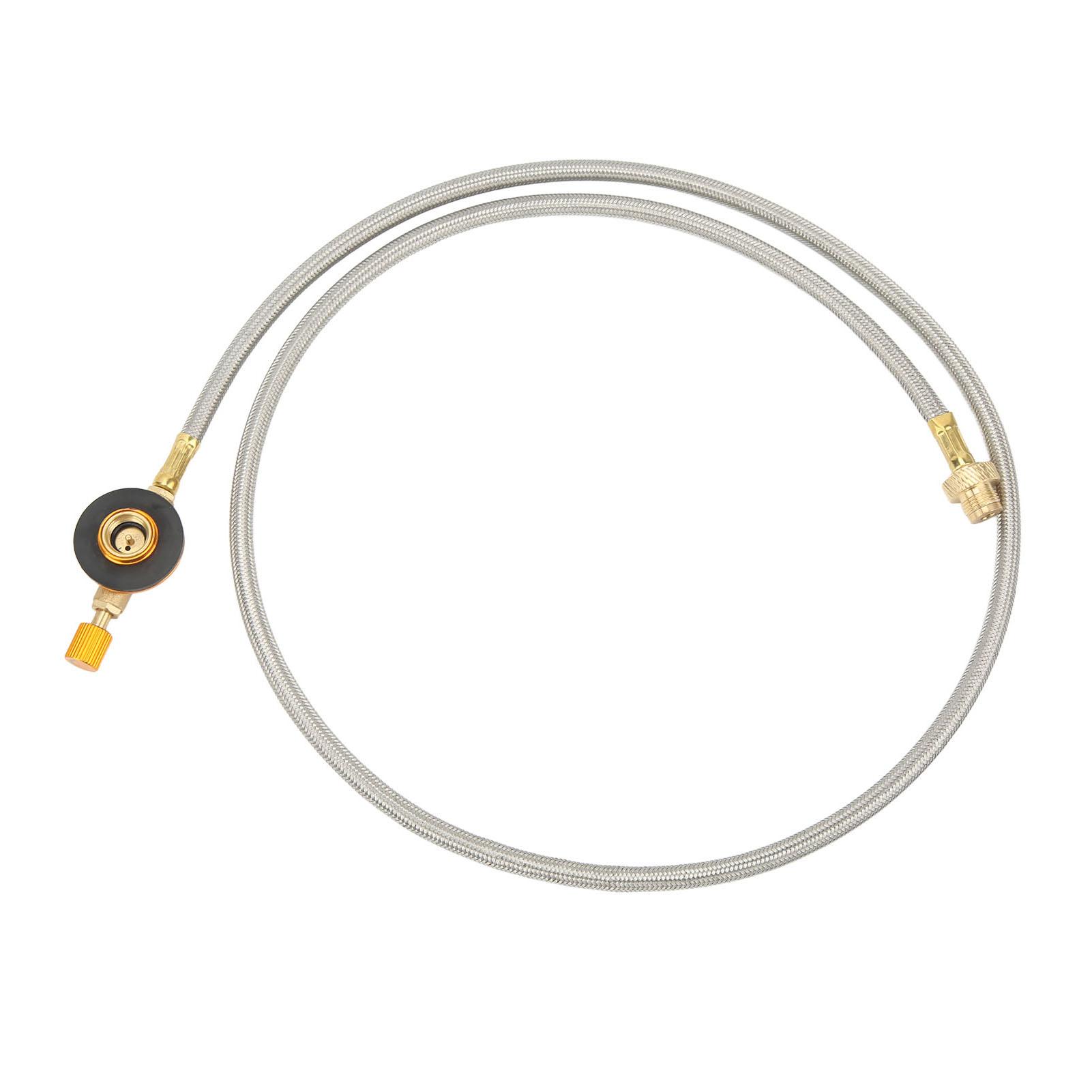 

Flat Gas Tank Extension Tube Brass Stainless Steel Rubber Propane Extension Hose for Outdoor