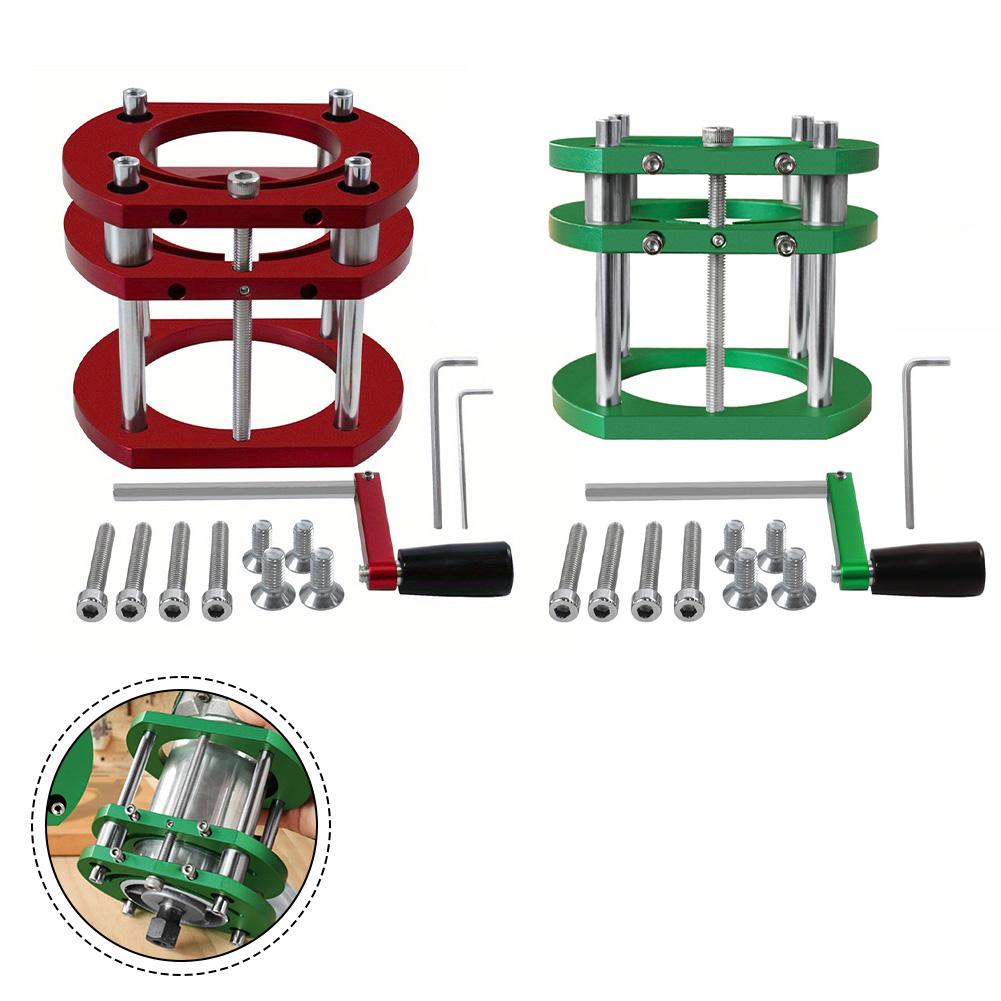 Aluminum Alloy Base 4 Jaw Clamp Compact Dimensions Easy Installation Four Mounting Screws Manual Lifting Mechanism