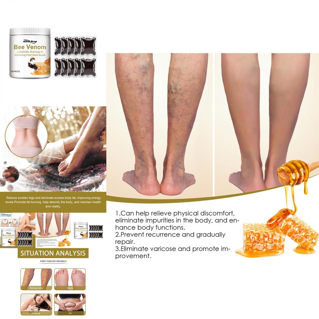 Honey Bee Venom Foot Soak Beads For Relaxing And Cleansing With Moisturizing Benefits