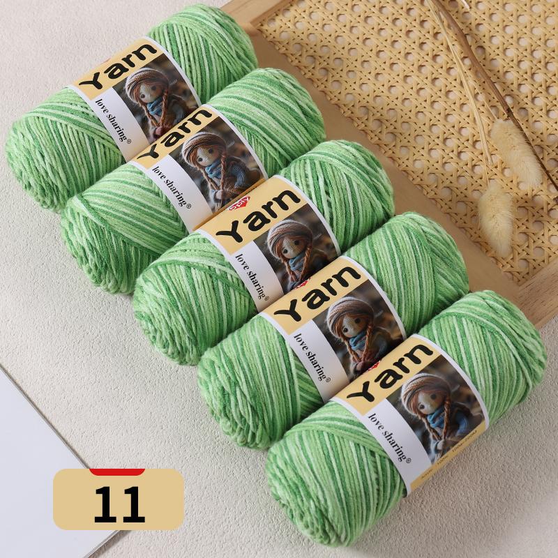 500g Gradient Dyed Colorful Yarn, Rainbow Yarn with Multiple Colors,