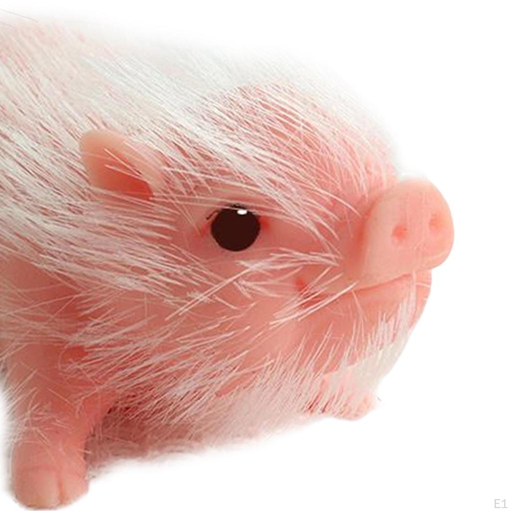 Lovely Silicone Realistic Piglet Full Body Silicon Sensory Toy for Halloween Pink