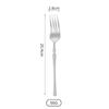 304 Stainless Steel Steak Knife, Fork & Dessert Spoon Set