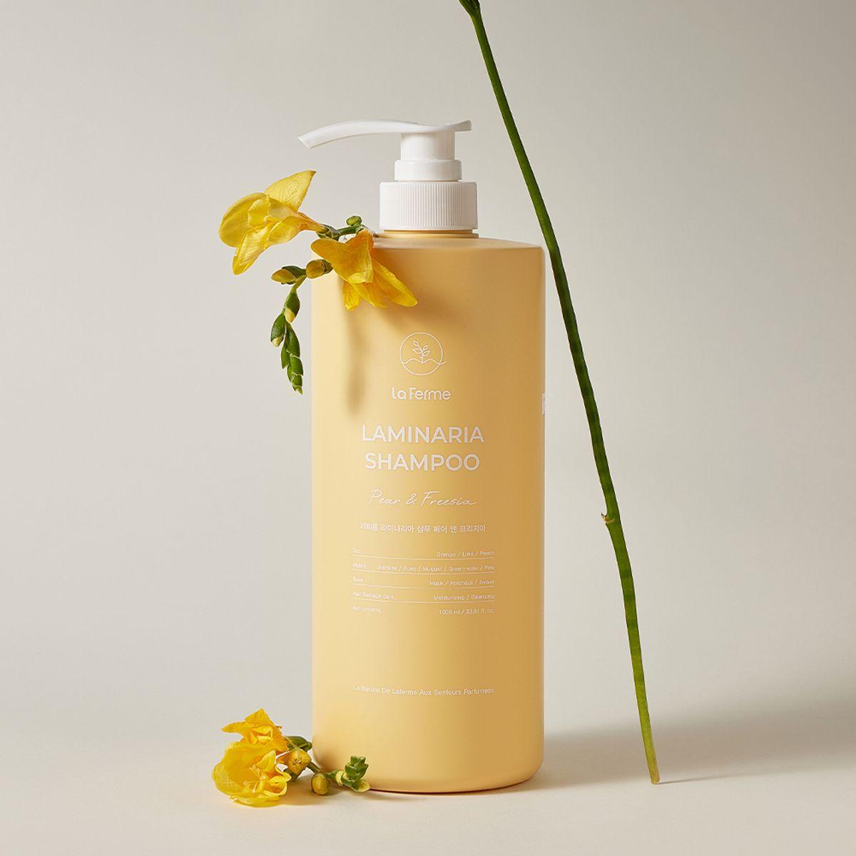 Laminaria Shampoo Pear & Freesia 1000ml (+Free Shampoo & Conditioner Sample Kit)