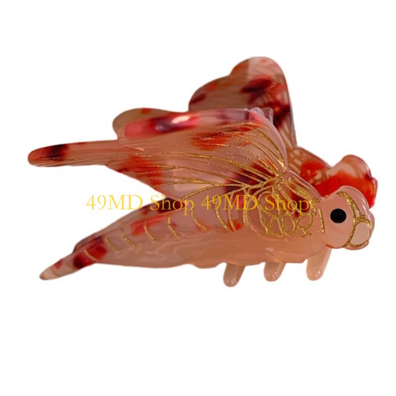 49MD Hair Clip for Women Creative Barrettes Elegant Dragonflies Elegant Hair Jaw Clip