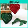 Christmas Tree Hanging Decorations With Heart And Bow Design For Holiday Decor
