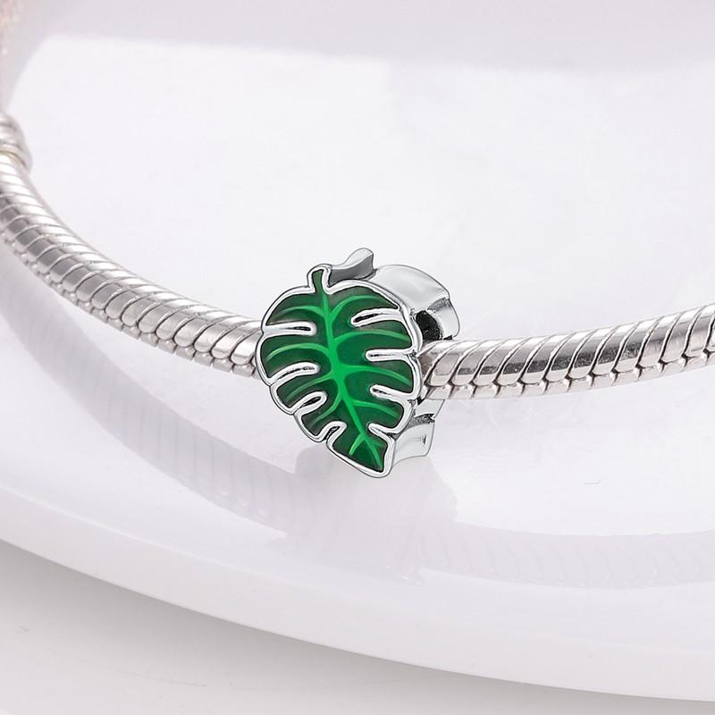 Copper Green Series Tree Cactus Avocado Pendant Diy Charm Beads Fit Original Pandora Charms Bracelet Women Jewelry