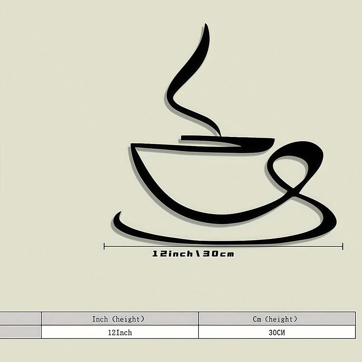 

Black Iron Wall Art Coffee Cup Design Modern Home Office Decor Unique Kitchen Sculpture Gift for Barista різнокольоровий