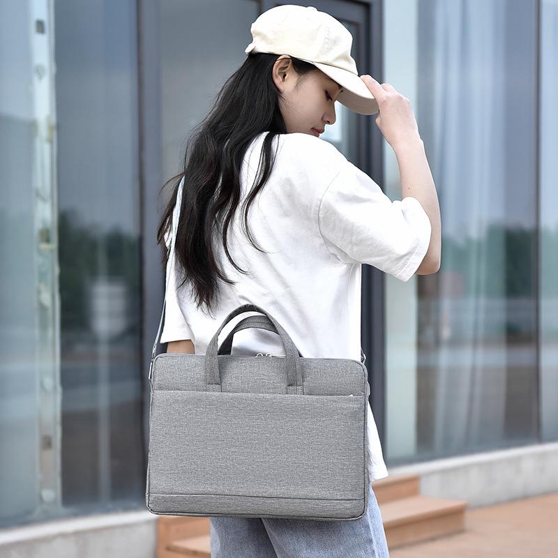 Minimalist Laptop Tote: Business Handbag & Briefcase with Custom Logo Option