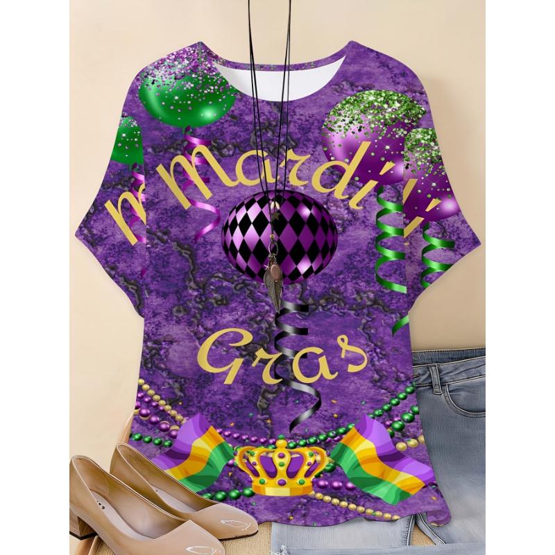 Fashion Women s Crew Neck Short Sleeve 3D Color Printing Simple Short Sleeve Crew Neck T-Shirt XS
