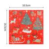 20pcs/Pac 33*33cm 2-Ply Disposable Party Napkin Christmas Pattern