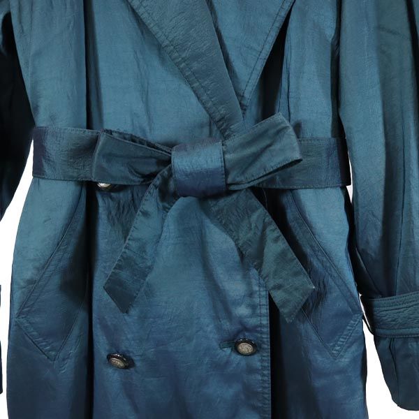 LONDON FOG 80s 90s With liner Long sleeve Long coat 12 Green system Women Used