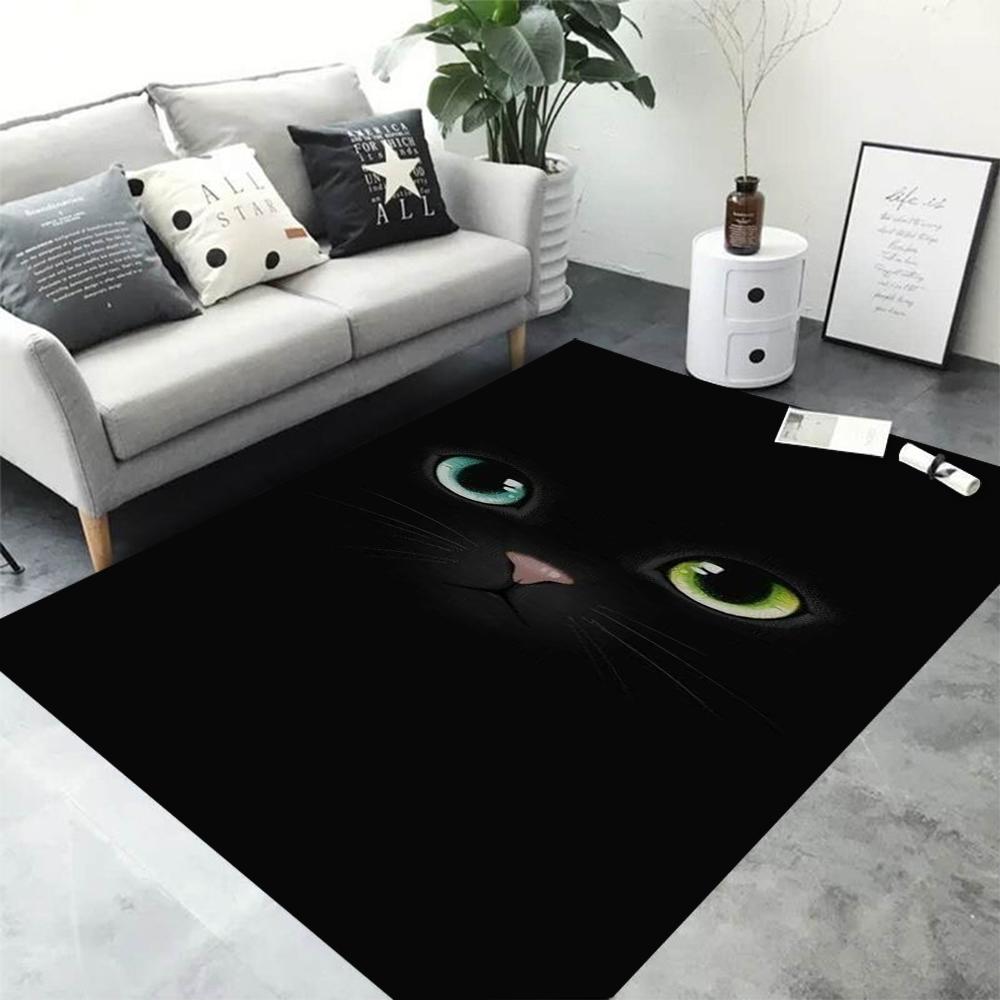 Panther Carpet Black Leopard Rug for Living Room Large Area Rug Animal Lion Tiger Doormat for Bedroom Home Decoration