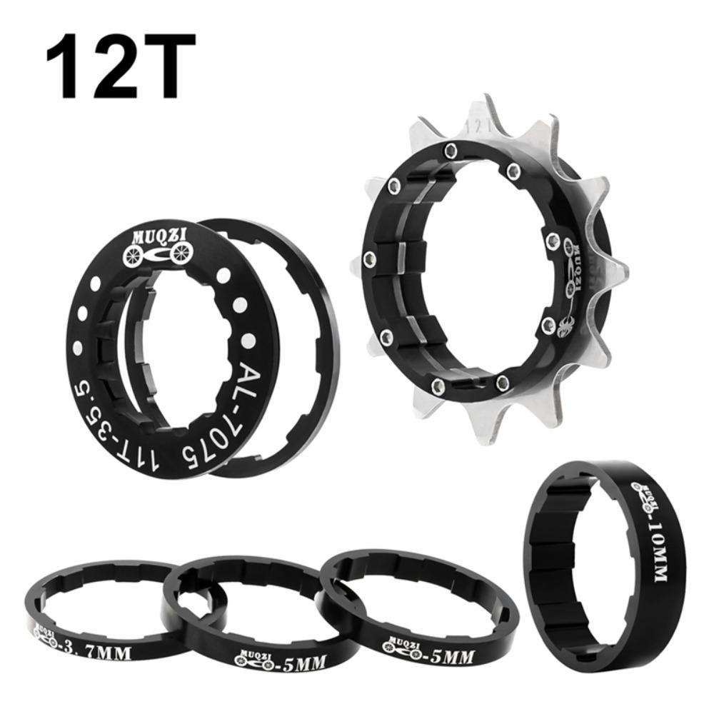 Aluminiumlegierung+Edelstahl Einzelgeschwindigkeit Kassettenritzel MTB Freilauf Fahrradkettenblatt