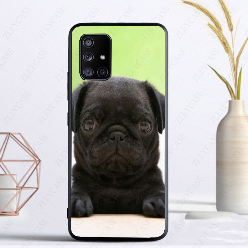 Soft Phone Cover For Samsung Galaxy A32 A12 A52 A53 A22 5G A11 A21S A50 A10S A20E A30S A40 A51 A70 A71 CASE Lovely Pug Dog