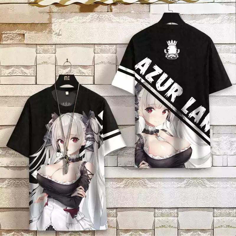 Popular Game Azur Lane T-shirt 3D Print Men/Women Anime t shirt Casual Harajuku