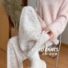 Rainbow Glutinous Rice Pants Women's New Spring and Autumn Small Vertical Straight Loose Lazy Casual Knitted Wide-leg Pants