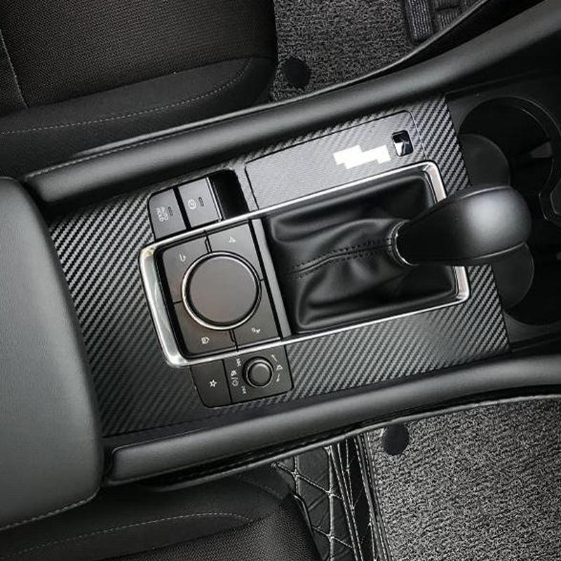 Car Styling Accessories Automobile Gear Panel Decorative Stickers For Mazda 3 Axela 2020 2021 2022