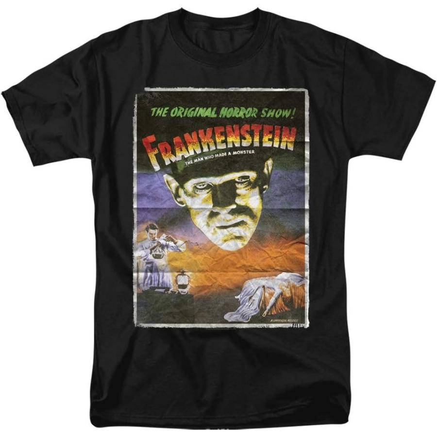 A&E Designs Frankenstein T-Shirt Movie Poster Artwork Black Tee XXXXXL разноцветный