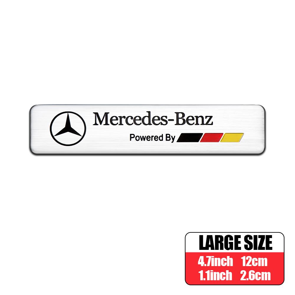 Heißer Autoaufkleber 3D Aluminium Auto Seitenkarosserie Heckklappe Emblem Dekoration Aufkleber für Mercedes Benz W204 W205 Amg W211 W212 W213 Sma