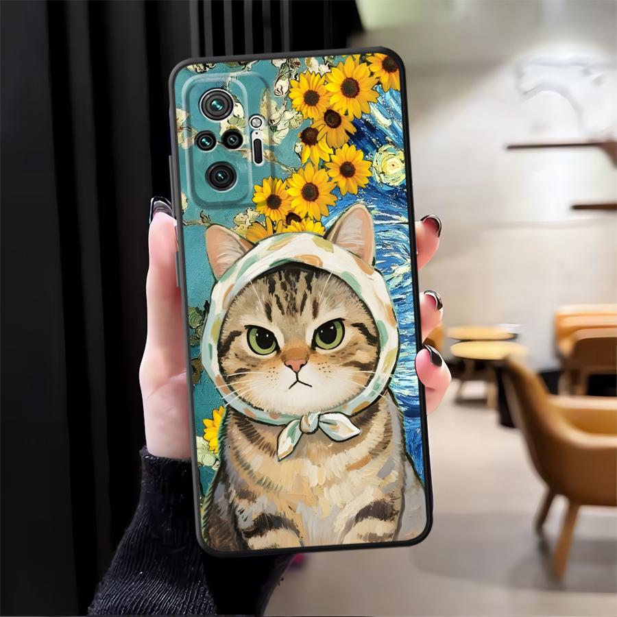 Phone Cover Case for Xiaomi Redmi Note 14 9 8 7 A1 A3 A4 A5 14C 10 K80 13 Pro Plus 12C 13C 12 11 A1 K40 A2 Cartoon Cute Cat