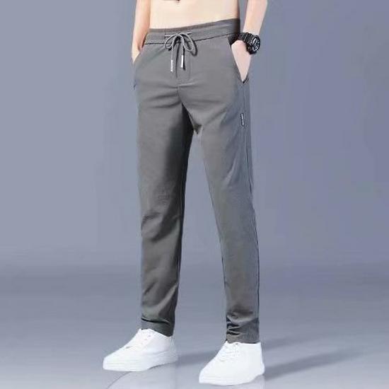 Men's Ultra-Thin Stretch Ice Silk Quick-Dry Breathable Casual Pants
