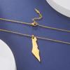 Cazador Stainless Steel Israel Map Pendant Necklace for Women Jewelry 2026 Gold Color Geography Country Gift Wholesale