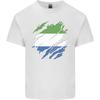 Torn Sierra Leone Flag Leonian Day Football Unisexs Light Cotton TShirt