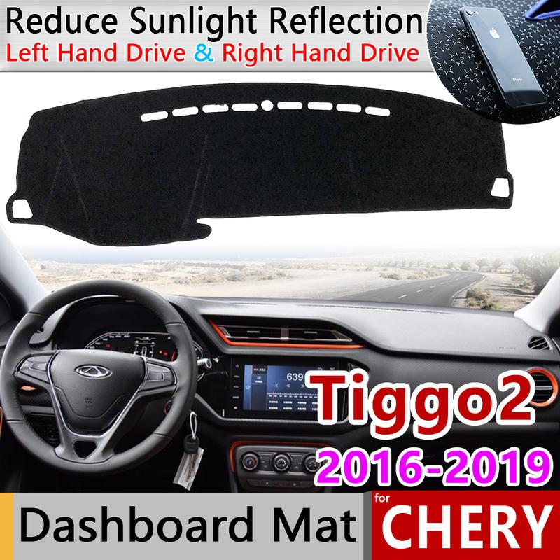 for Chery Tiggo 2 2016~ Anti-Slip Mat Dashboard Cover Sunshade Pad Dashmat Accessories Tiggo2 Tiggo 3x MVM X22 DR3 2017 2018