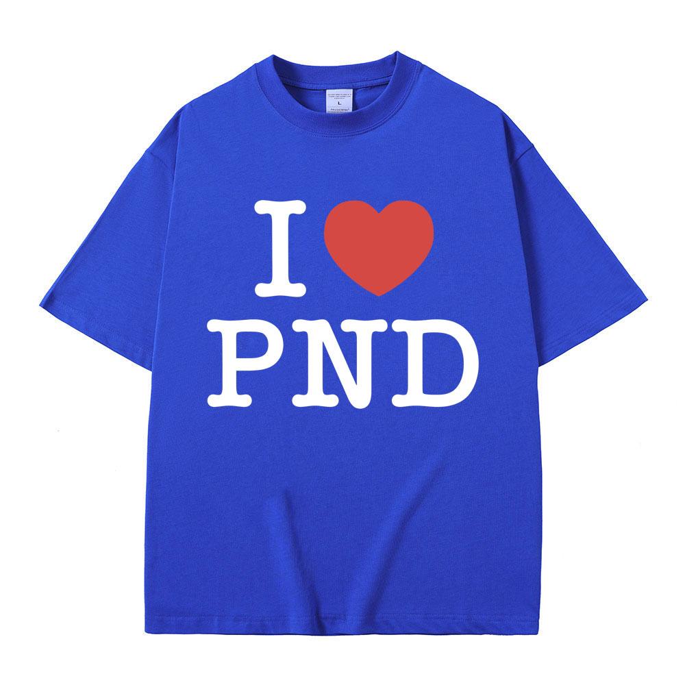 Jag älskar Partynextdoor T-shirt Unisex Hip Hop Vintage Oversized Kortärmad T-shirts Unisex Unisex Casual Ren Bomull T-shirt Fans Gåva