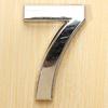 Digit Polished Number Sticker Plated Plate Pattern Nickel Sign Number Decal for Hotel