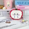 Korean Style Plush Coin Purse & Keychain - Breakfast Food Design, Large Capacity Pencil Case, Portable Storage Bag
