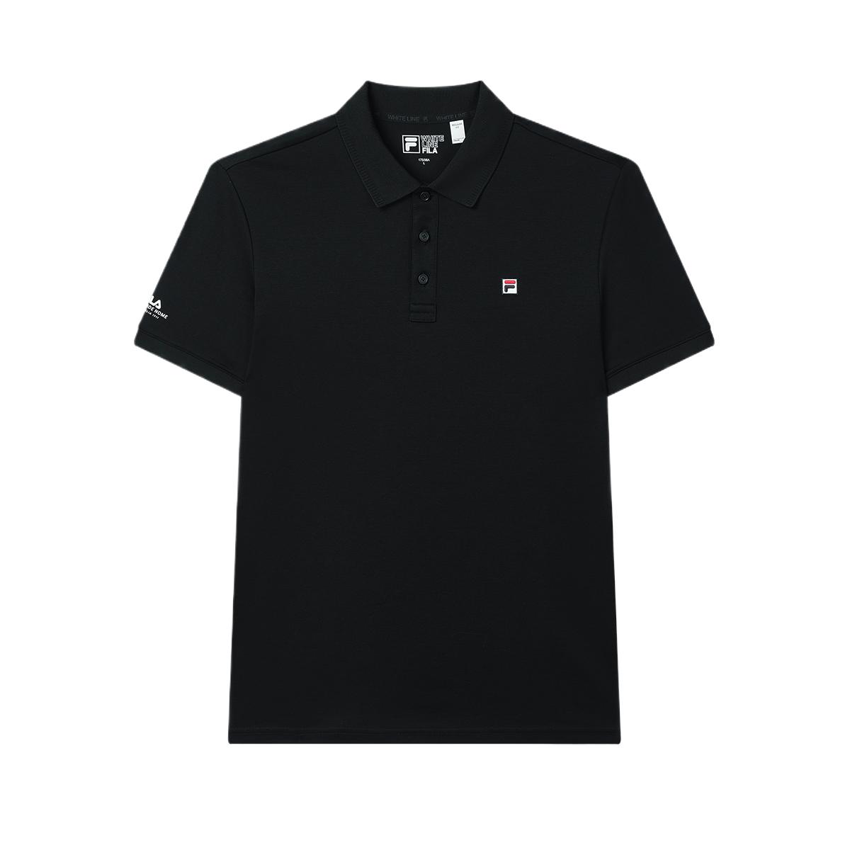 

Fila Наследие Мода Повседневный Универсальный Поло с Коротким Рукавом Мужские Поло Черный F11M528121ABK L