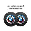 2pcs Car Water Cup Mats Carbon Fiber Coaster Non-Slip Pad For BMW E36 E39 E87 E60 E46 E53 E90 F10 F20 F25 F30 X3 X5