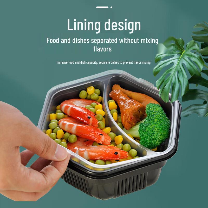 Hanyou doppelwandige sechseckige Meal Prep Behälter