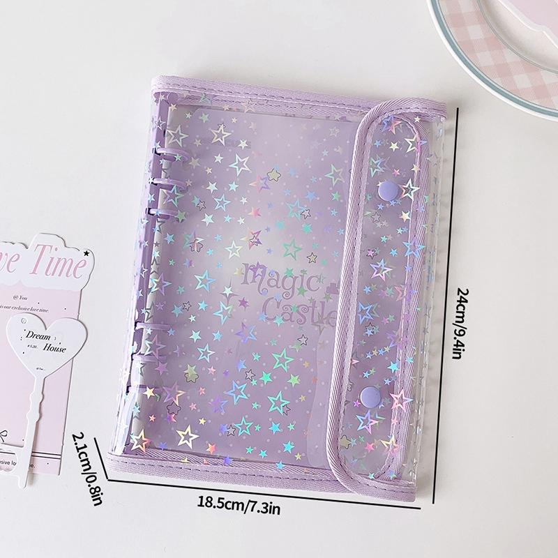 A5 Binder Photocard Albums Kpop Photocard Holder Album for Idol Cards Collect Book Binding Button Lock Photocard Binders