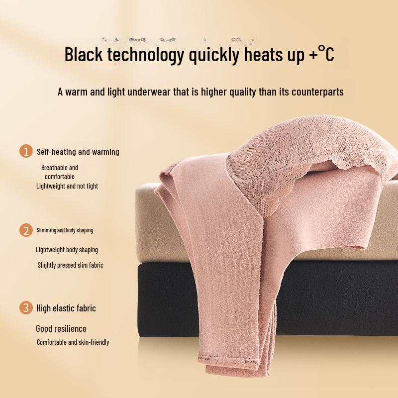 Ladies' Thermal Vest: Double-Sided Brushed Velvet, Seamless Lace, Chest Padding, Plus Size, Autumn/Winter Warmth